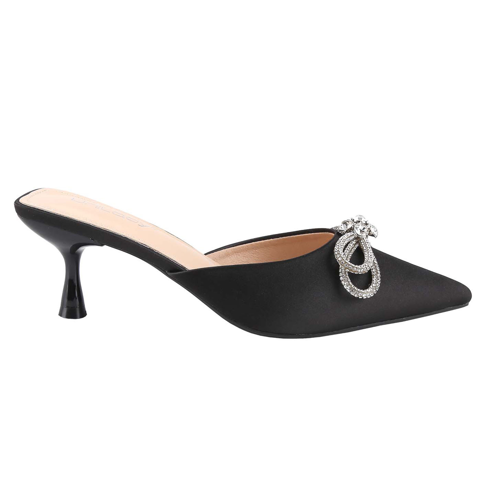 womens pointed toe kitten heel mules slip backless - Temu