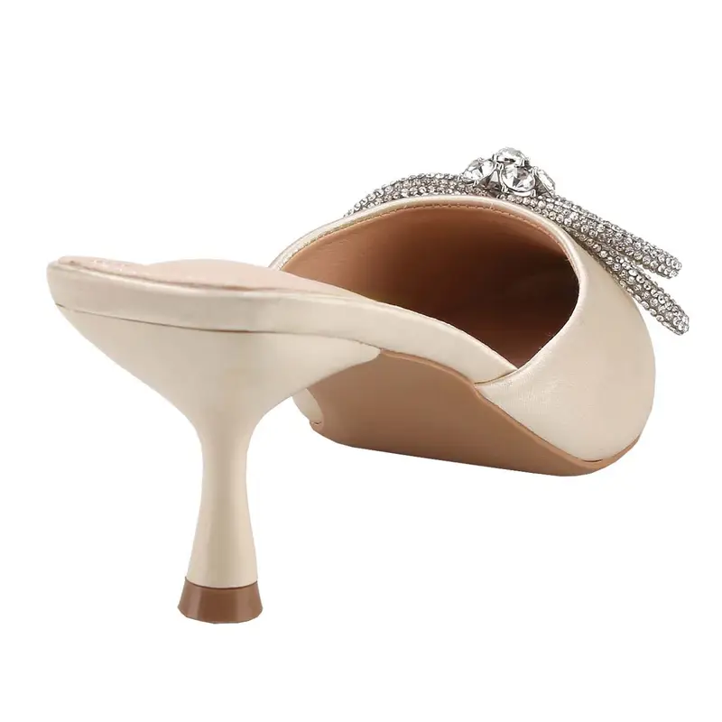womens pointed toe kitten heel mules slip backless - Temu womens pointed toe kitten heel mules slip backless - Temu