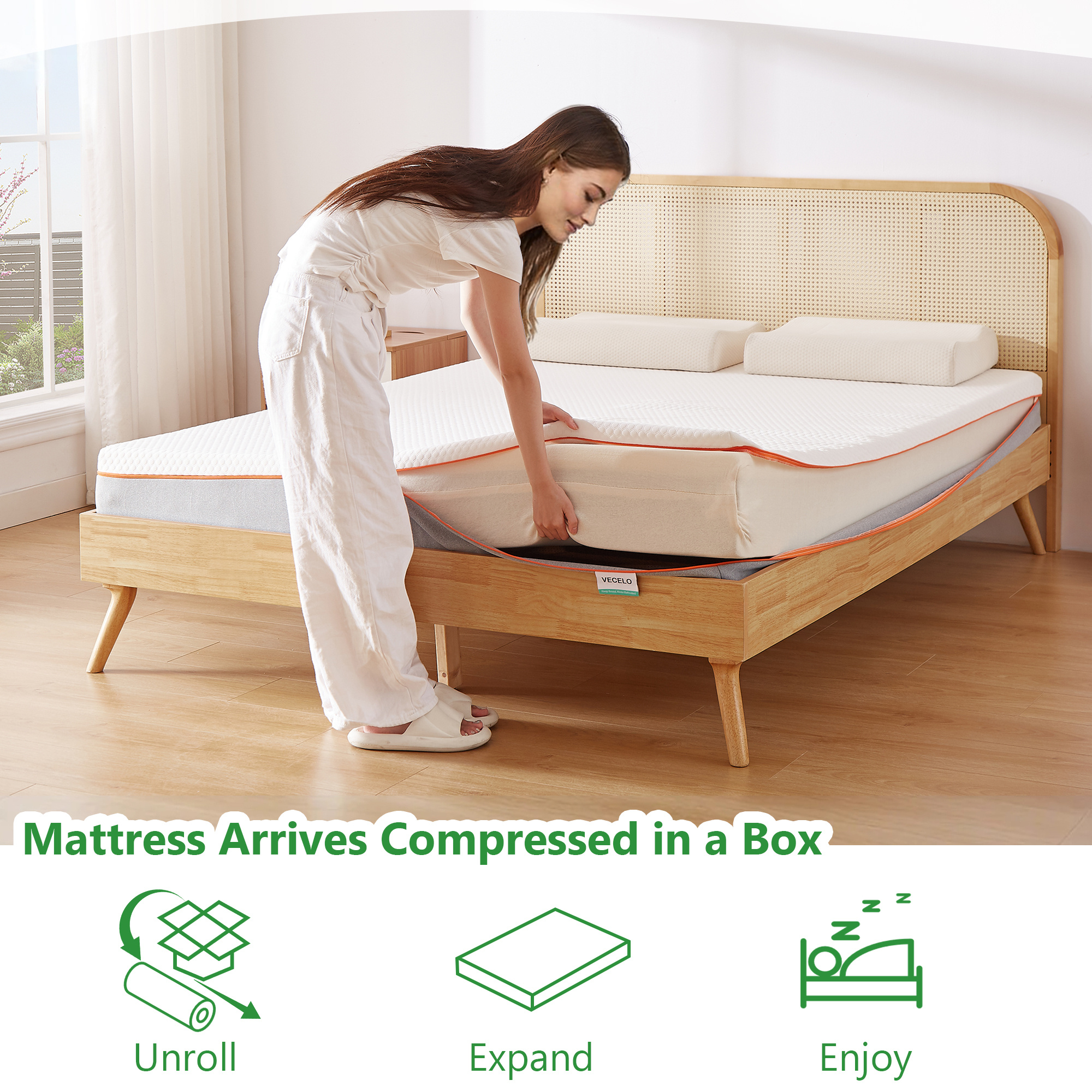 Medium Firm Bed Mattress Washable Cover Pressure Temu