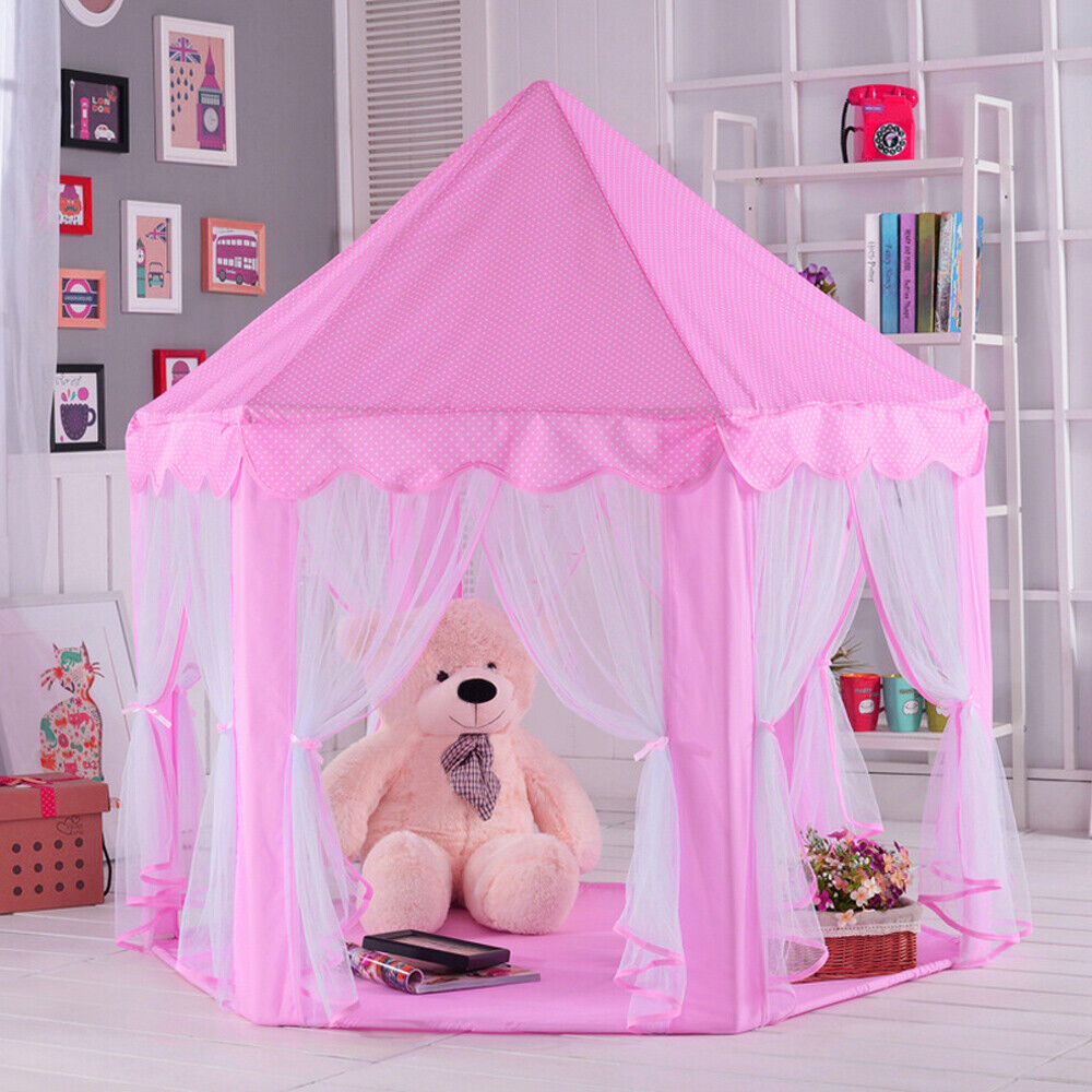 Canopy Bed Baby Girls Outdoor Beach Bed Tent Play House Teepee