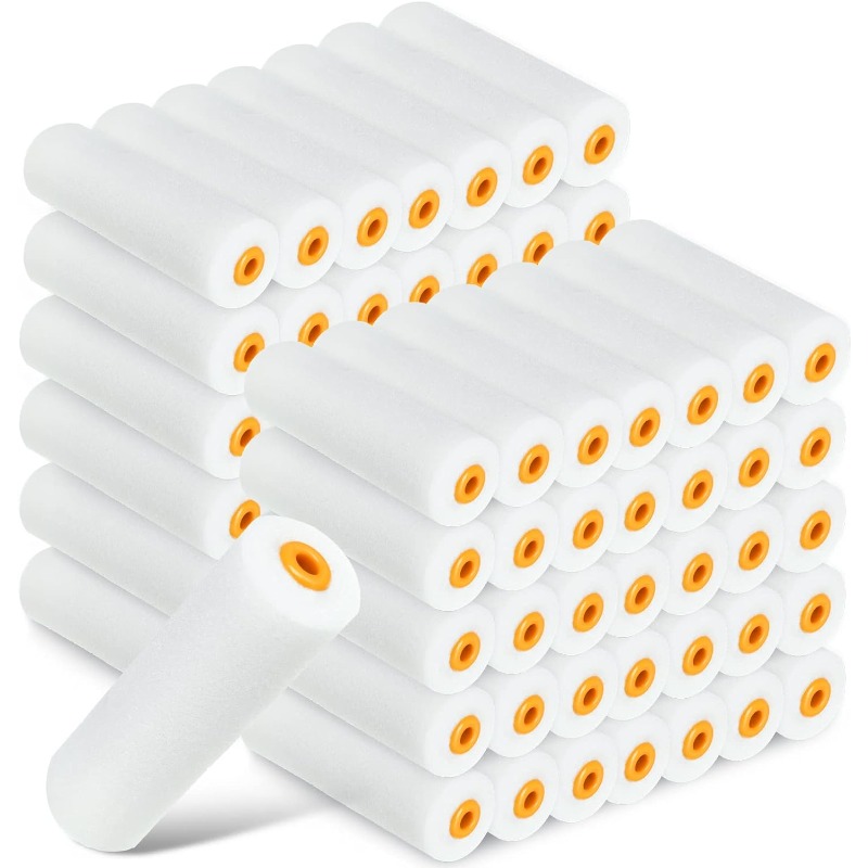 120 Pack 4 Inch Foam Paint Roller High Density Foam Roller Mini Paint