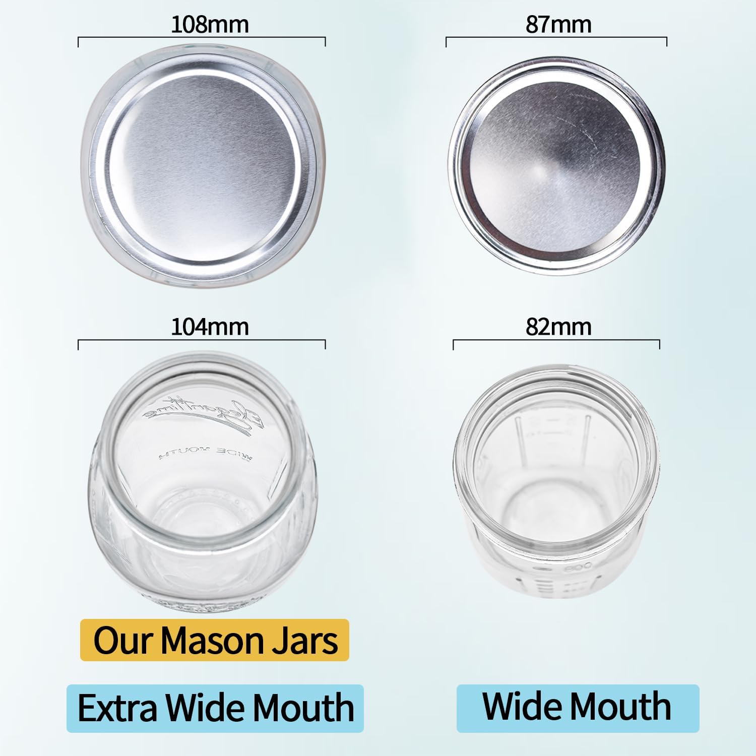 Mason Jars Extra Wide Mouth 1 Gallon Glass Large Jars Temu
