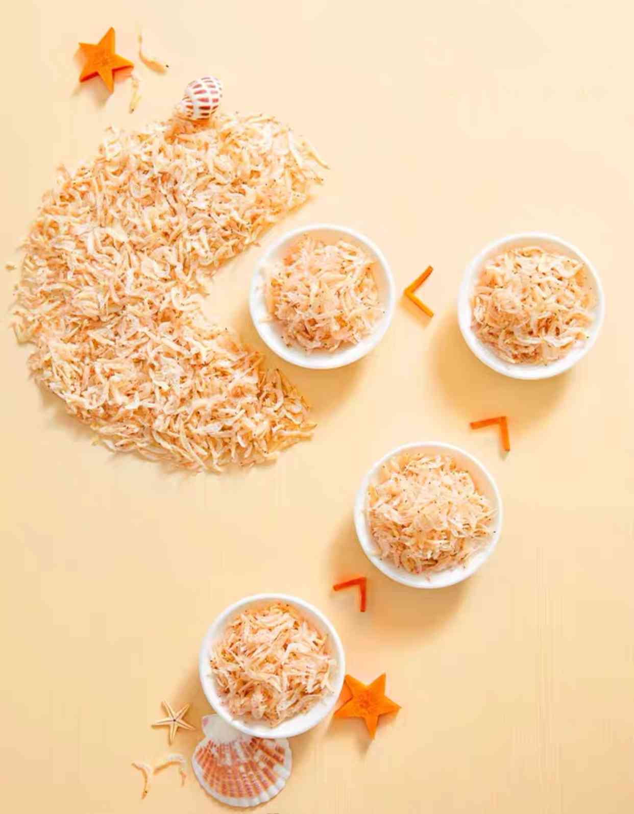 2/3包迷你干虾，优质即食干虾，60克/2.1盎司，小虾虾粉，钙补充剂，即食婴儿辅食，孕妇和儿童的最佳零食 详情 2