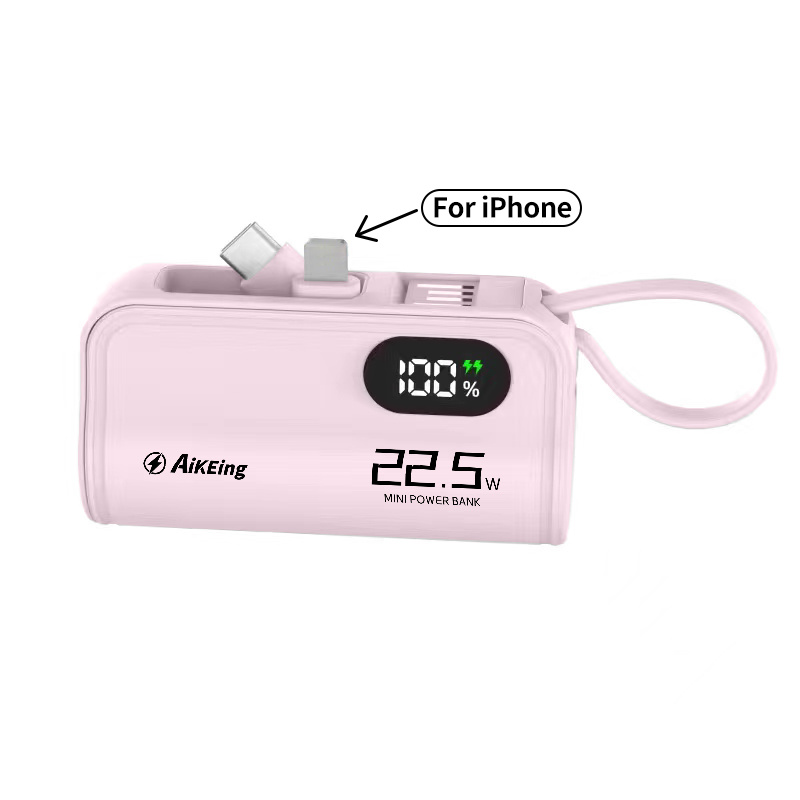 

Aikeing 5000/5800mah , 22.5w Charging For Iphone And Devices, Display, And Portable, For