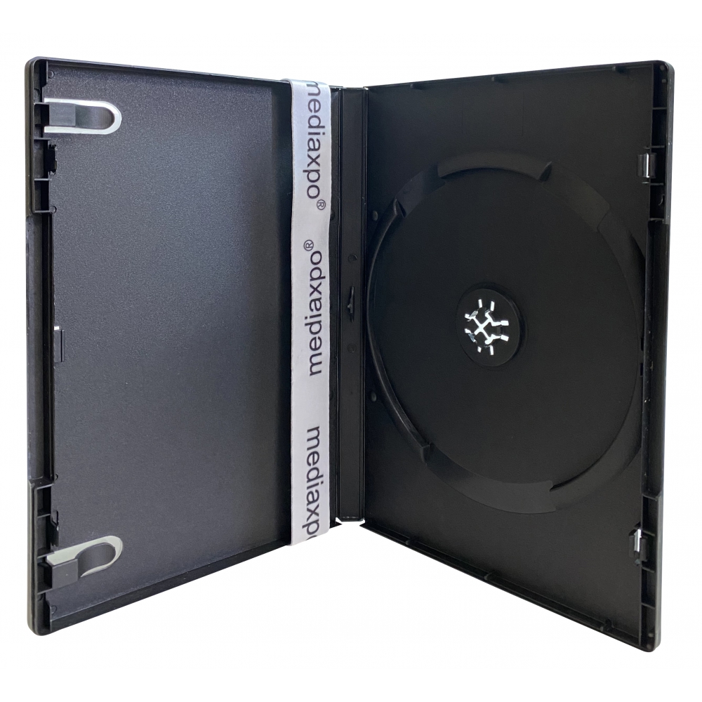 TEMU Standard Black Single Dvd Cases 14mm, Movie Case