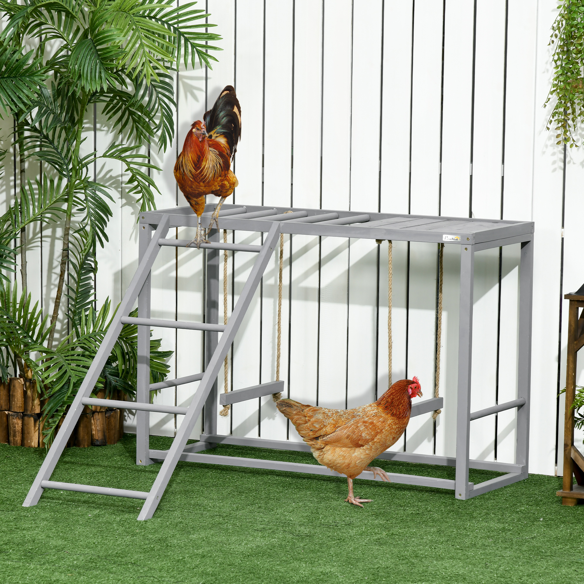 Poule Professionnel Jeux Pour Poules Avec Balanu00e7oire Et U00e9chelle Perchoir En Bois | ID Market Poule Fait Maison