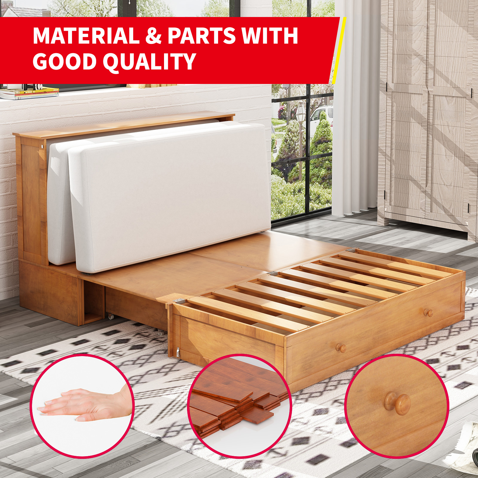 Murphy Cube Bed Usb Charging Station Murphy Bed Temu