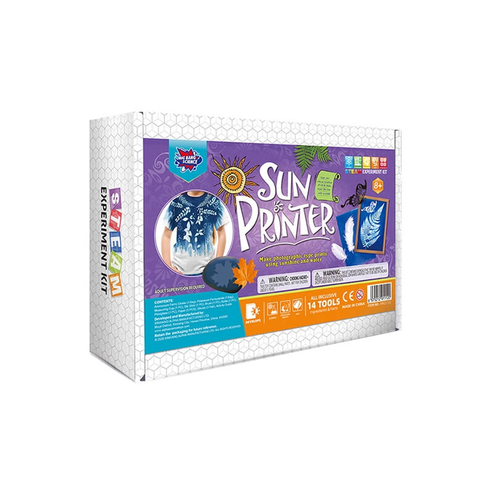 

Sun Priter Science Kit, Sun Printing Process, Cultivate Children's Imagination, Creativity, And Hands-on Ability, Cultivate Interest In Scientific Experiments