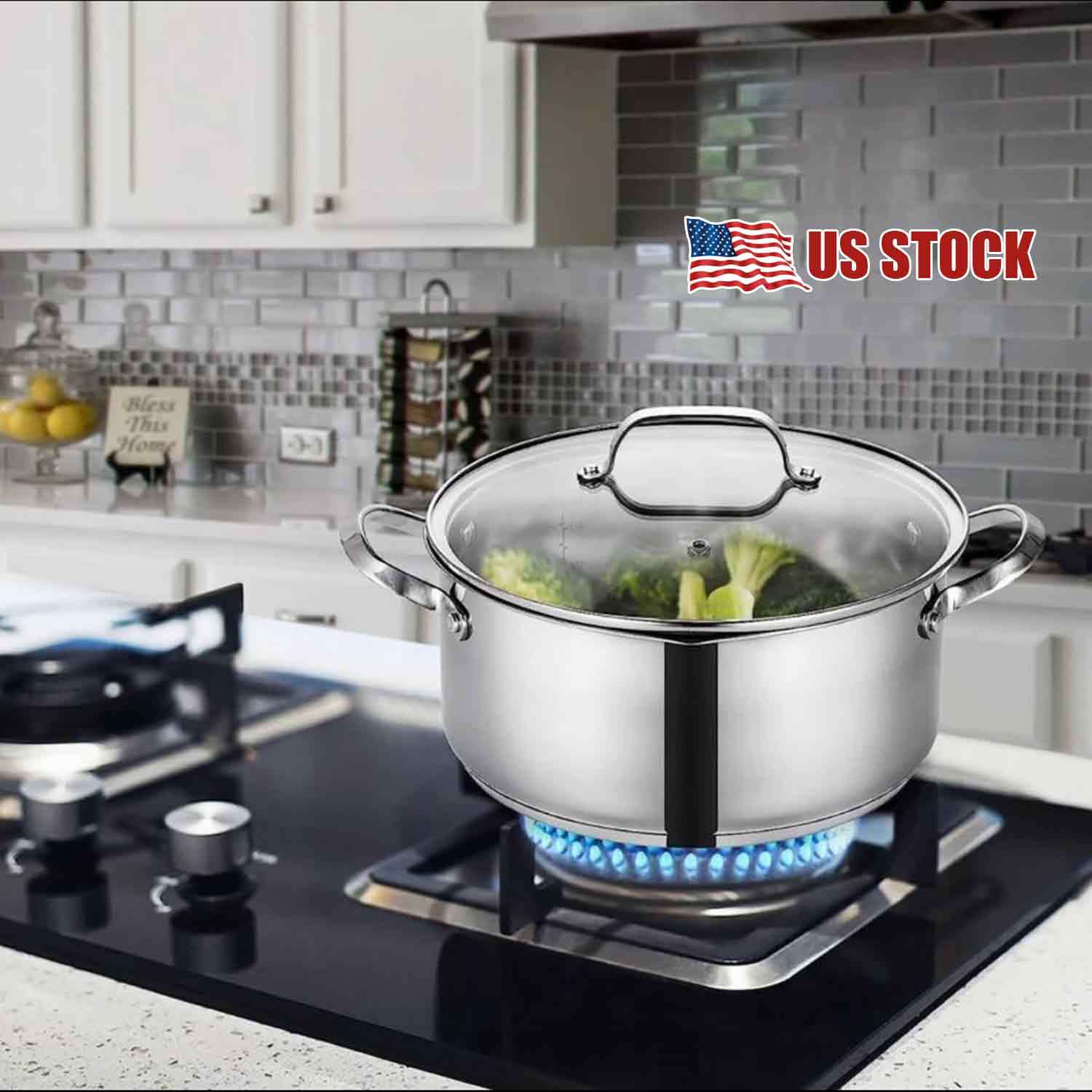 

Stainless Steel Nonstick Saucepan With Glass Lid