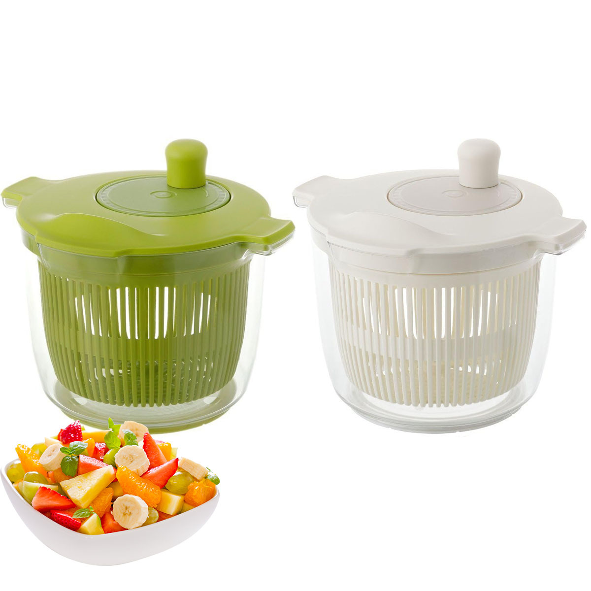 Vegetable Dehydrator Fruit Washer Dryer Drainer Strainer With Bowl & Colander 5L, Manual Lettuce Spinners For Kitchen Use From Dream_high, $7.76