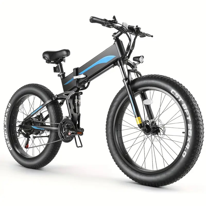 Mountain Electric Bike Adults Fat Tire Electric Bike Temu