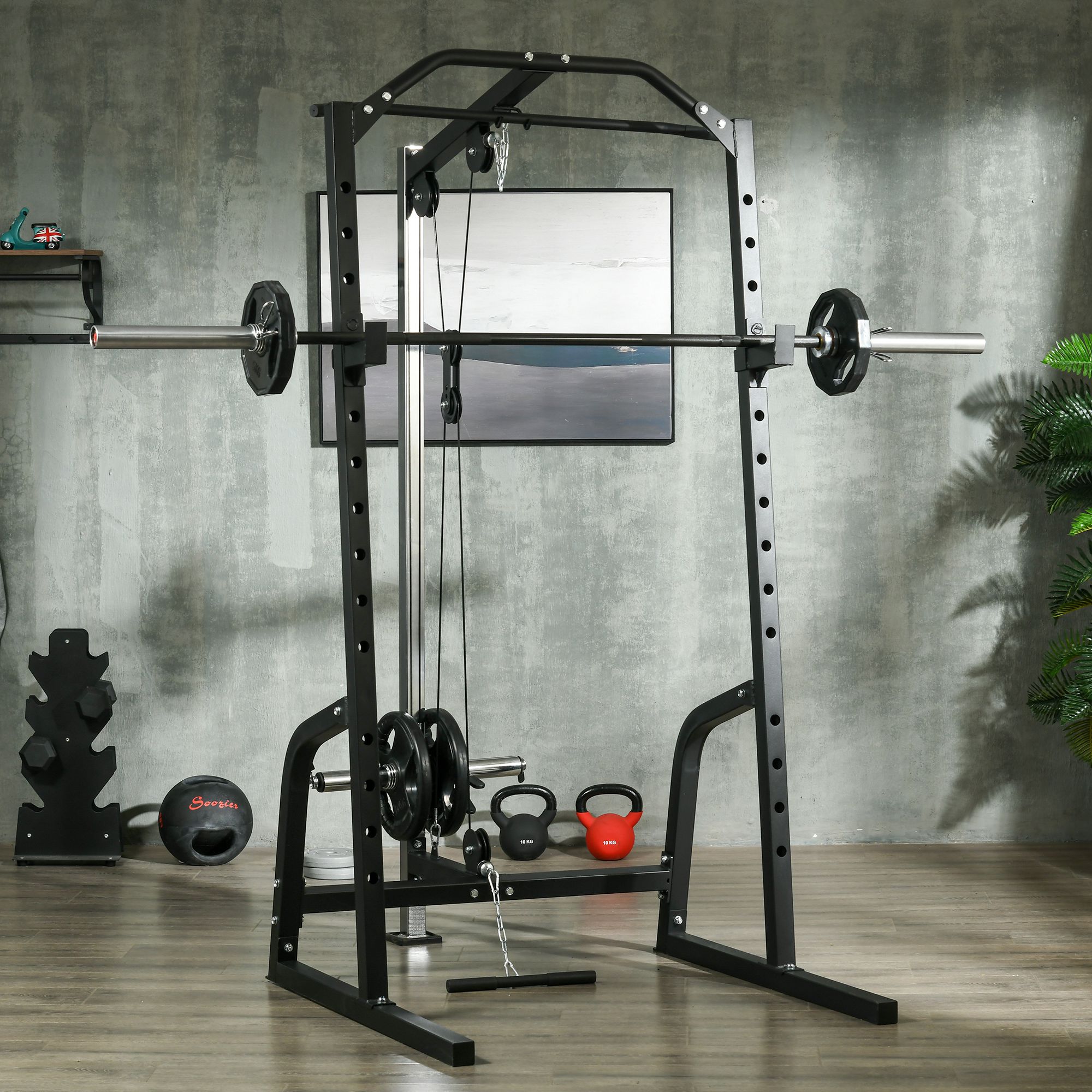 Squat Rack Pulley System Synergee Power Rack V1 Pulley Primal Pull - Main Image