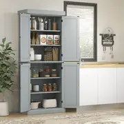 Freestanding Kitchen Pantry Cabinet Tall Storage - Temu