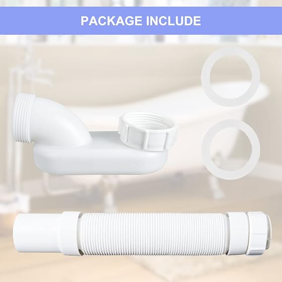 Upgraded Bath Shower Drain Flat P Trap Low Profile 1 Temu