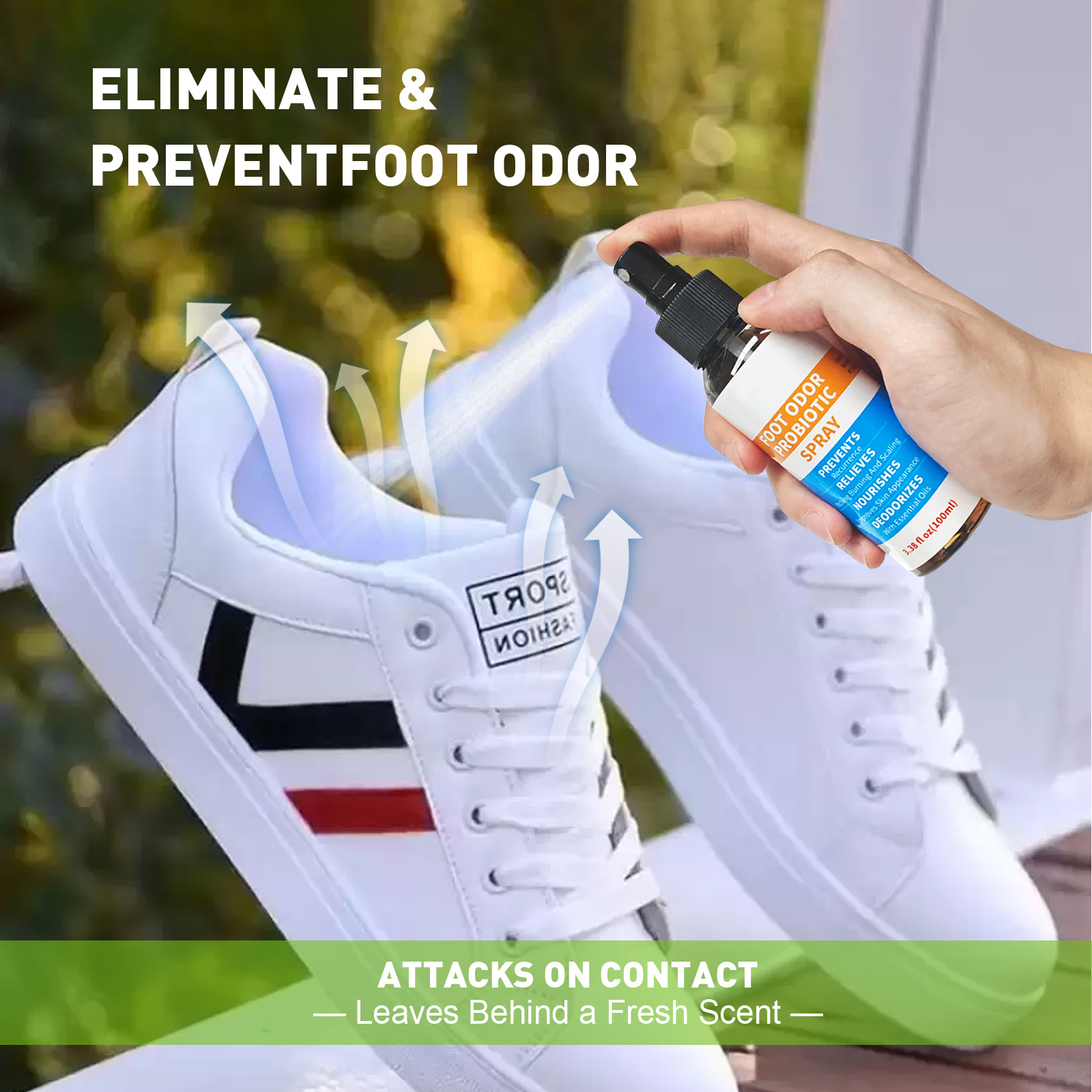 Probiotic Foot Deodorant Spray Deodorizing Foot Spray Home Temu