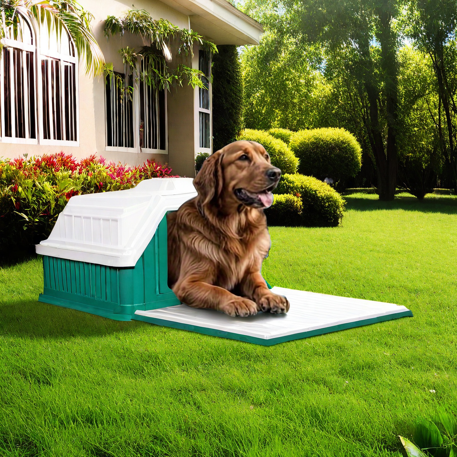 Waterproof Weatherproof Outdoor Dog Shelter Skylight Temu