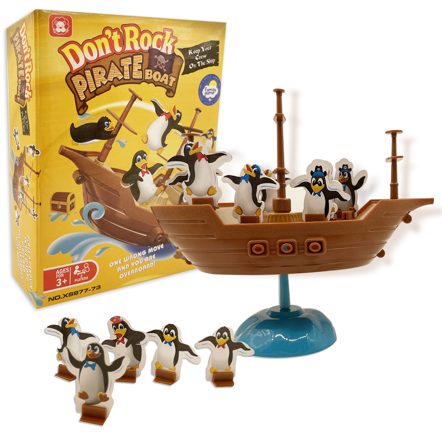 

Pirate Ship Model Penguin Pirate Ship Balance Game Penguin Balance Board Game Parent-child Puzzle Game Competition Game Children's Parent-child Interactive Game Set