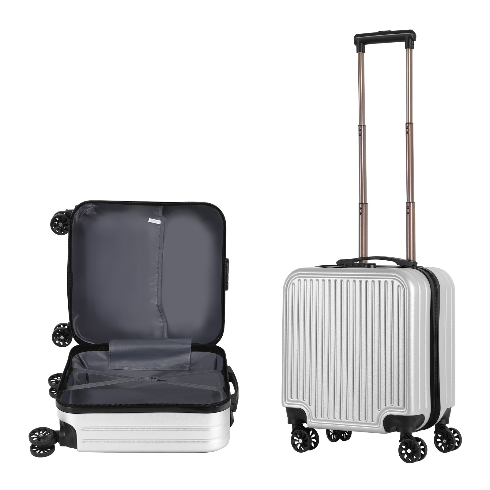 18 Inch Carry On Luggage with Wheels Hard Shell Suitcases Carry On Bag Lightweight Small Mini Suitcase for Travel