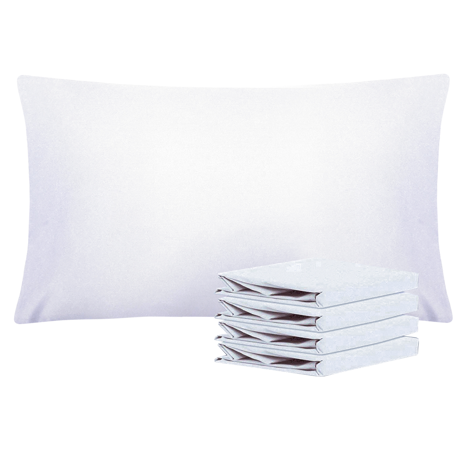 

4 Pack Queen Pillowcase Set - Brushed Microfiber 20x30 Pillowcases - Soft, Wrinkle-free, Fade-resistant, Stain With Envelope Closure