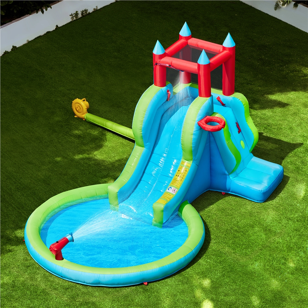 casa inflable agua resbaladilla tobogán niños Temu