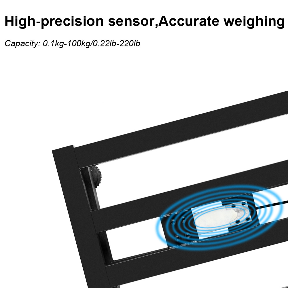 Electronic Industrial Commercial Platform Scale,Stainless Steel High-Definition LCD Display, Digital Floor Heavy Duty, Luggage Package Price Computing Postal Shipping Mailing