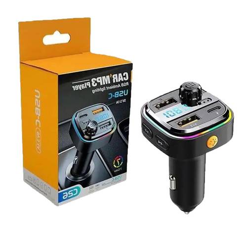fm transmitter bluetooth transmitter car stereo bluetooth fm transmitter 2 usb ports 1 usb c charger fast charge
