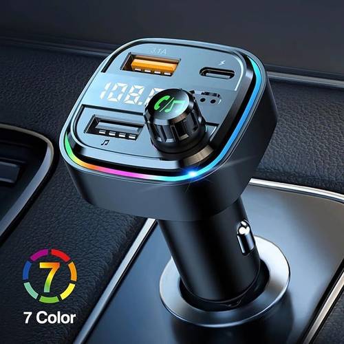 fm transmitter bluetooth transmitter car stereo bluetooth fm transmitter 2 usb ports 1 usb c charger fast charge