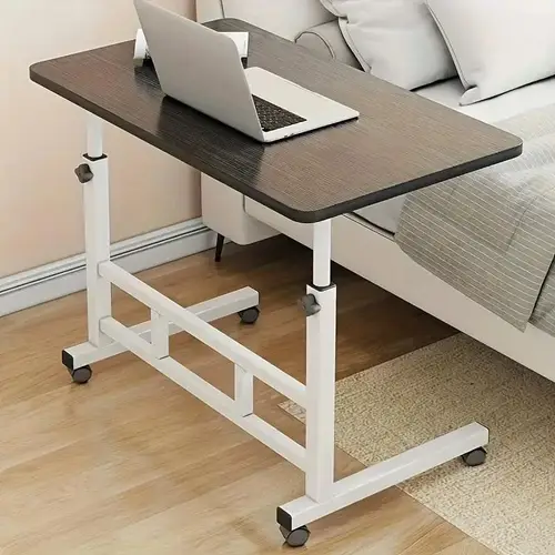item picture mobile lift table computer desk adjustable height with wheels bedside computer desk sofa side table suitable for bedroom laptop stand lazy office desk coffee table gift