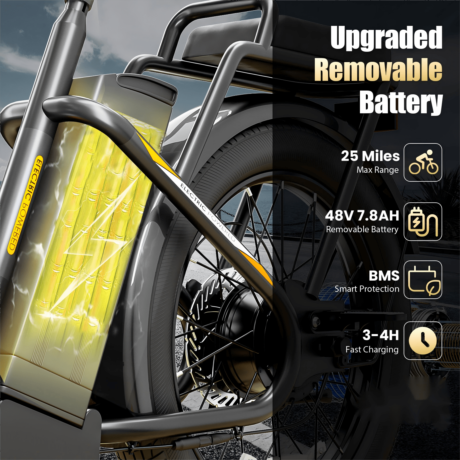 adults off road electric scooter with seats 500w motor 7800mah lithium battery 30miles range 20mph   e scooter for commuting 20 x 3 off road tires front shock absorber adjustable electric scooter for adults Product details 4