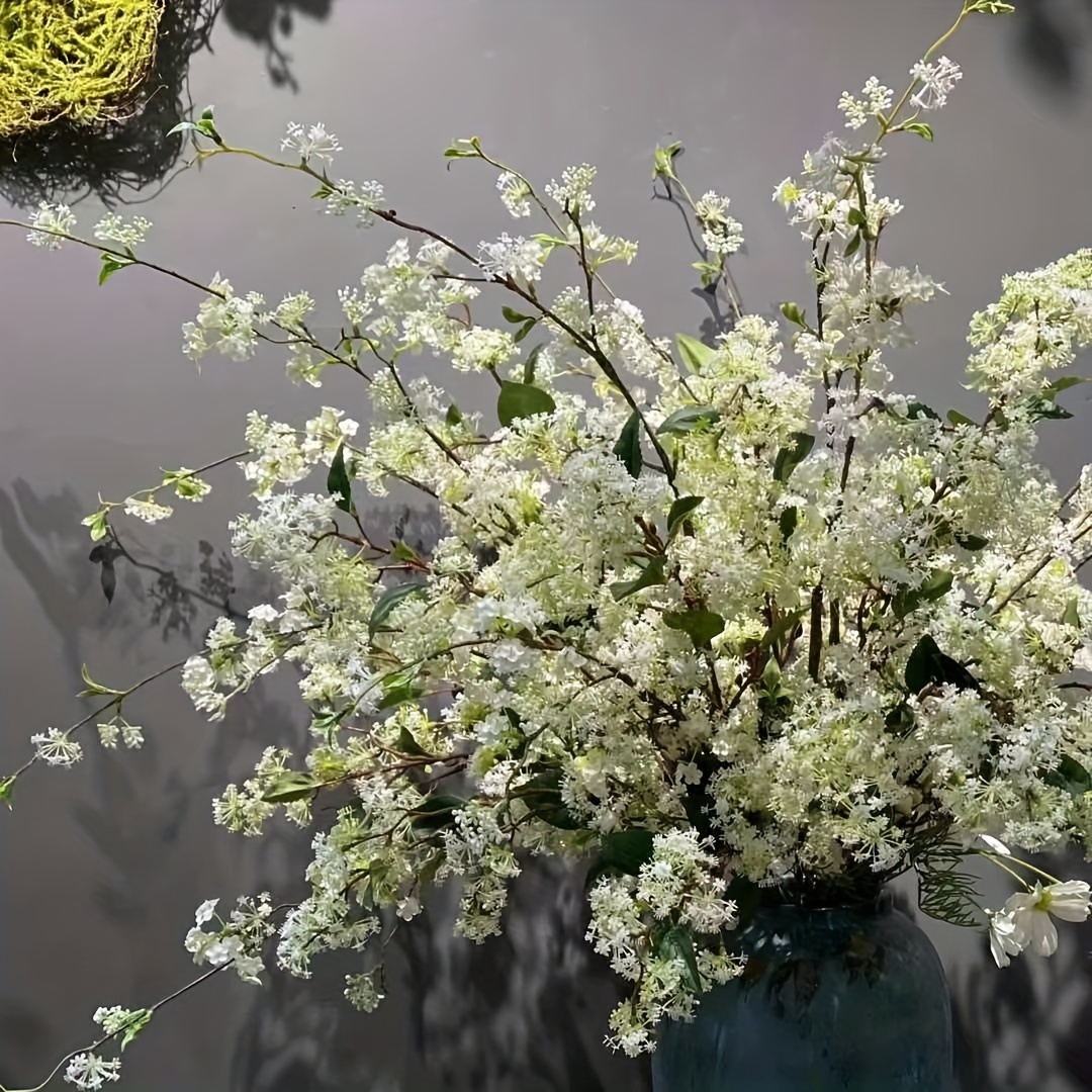 planting 63pcs of white   decorative flowers is suitable for home decoration wedding decoration hotel decoration photography decoration   decoration etc