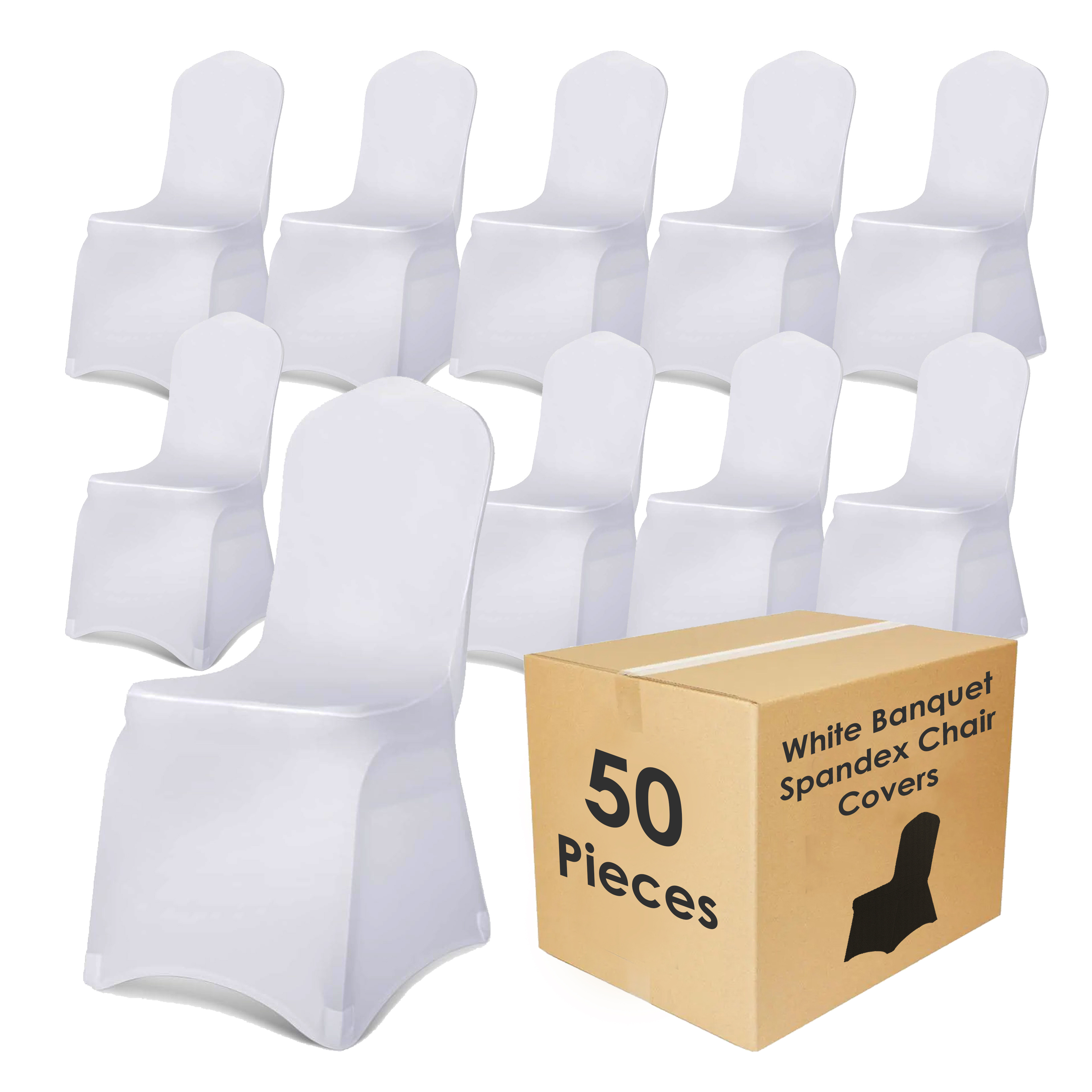 10 30 50pcs spandex banquet chair cover universal fitted stretchable chair slipcover for party and wedding