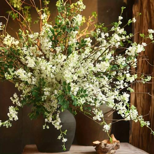 planting 63pcs of white decorative flowers is suitable for home decoration wedding decoration hotel decoration photography decoration decoration etc