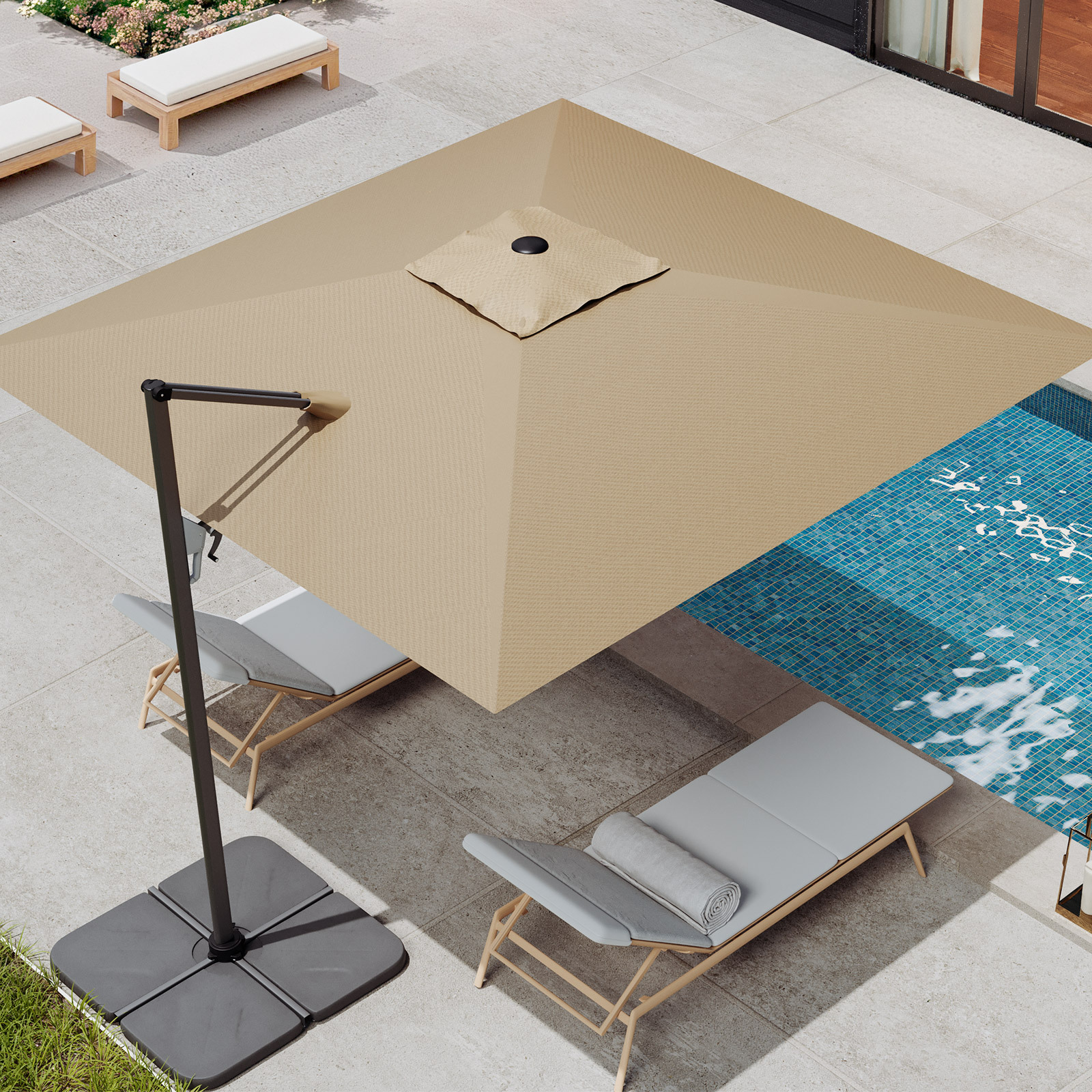 Amazon.com: TEmkin Garden Parasol,Patio Umbrellas, 360