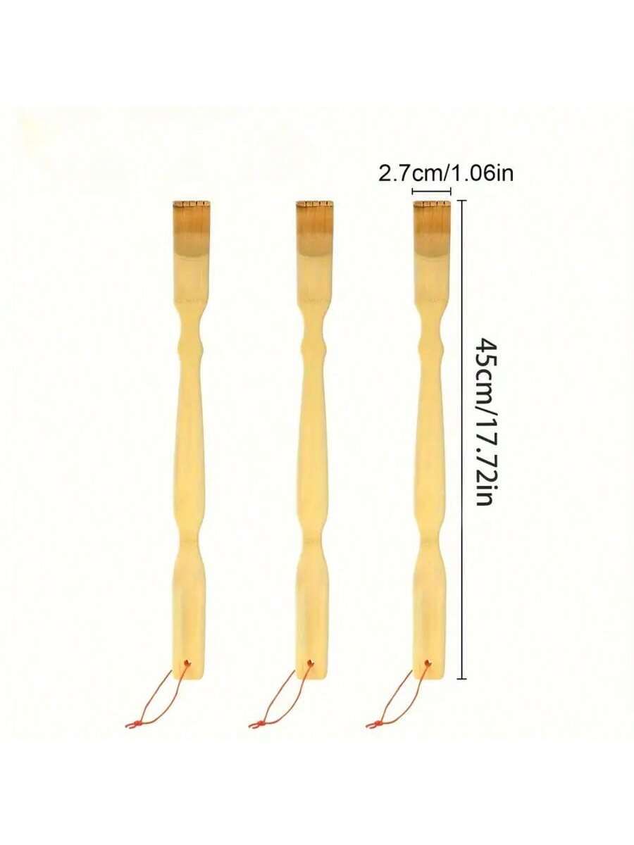 3 pack bamboo back itchers 18 3 inch extra long handle natural bamboo massage tool unique practical gift for men and women christmas stocking filling fathers day gift Product details 1