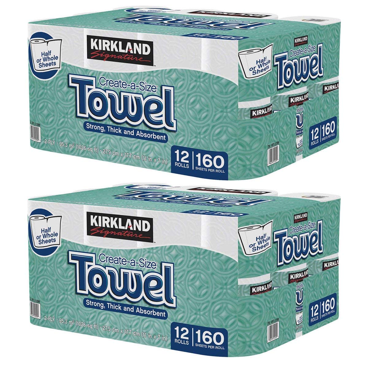 TEMU Paper Towels, 24 Rolls, 160 Sheets Each, 3840 Sheets Total, Thick And Strong, C-fold, Wipe Surface