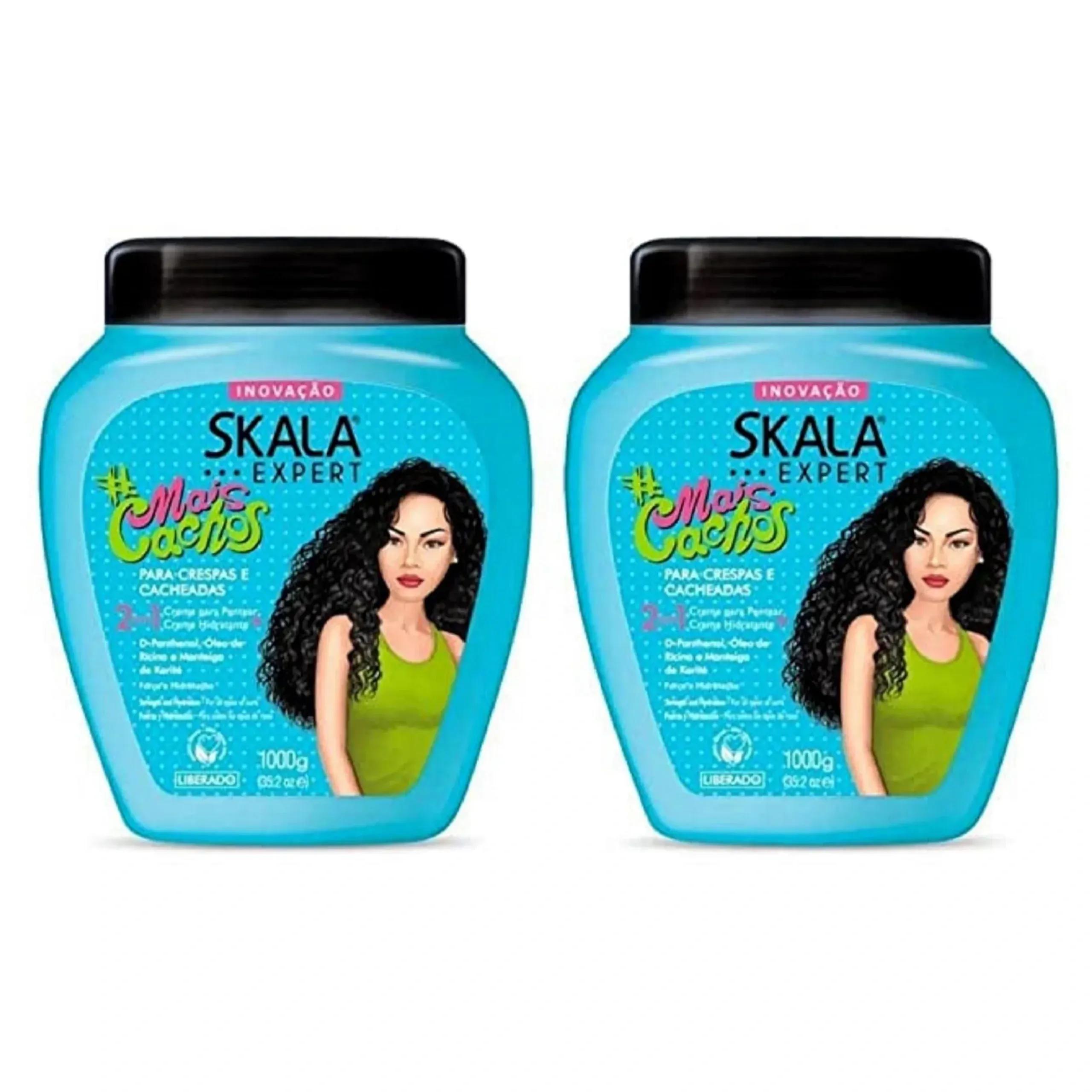 TEMU Skala Mais Hair Type 3abc – More Curls Eliminate Anti Frizz, For Curly Hair 2 In 1 Conditioning Treatment Cream And Cream To Comb – 35.2oz