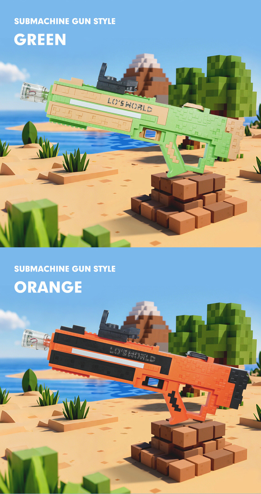 Mosaic Super Large Capacity Automatic Water Absorption Electric Continuous Water Splashing Water Saving Water Gun Beach Children's Toy Water Electric Water Gun-Outdoor Water Toys Splashing Children, Summer Fun Toys for Children and Adults, Summer Outdoor Beach and Pool Party