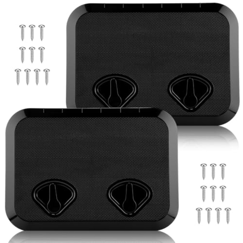 ZIZEV Pontoon Boat Aluminum Deck Corner Caps Boat Deck Hardware Suitable For 90 Rounded Corner, 2Pcs High Strength Aluminum Cap Protective Sturdy