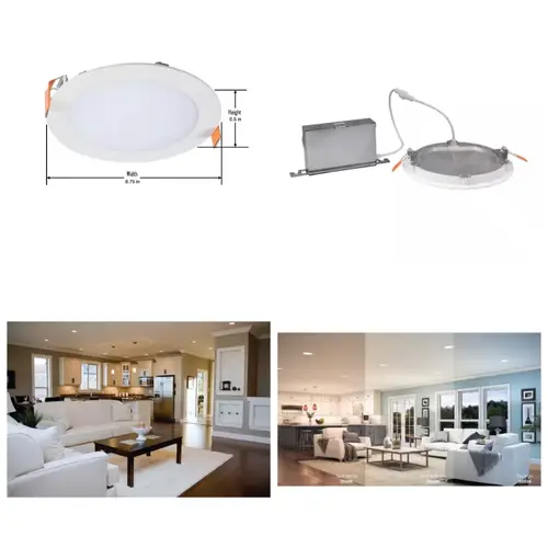 hlbsl in adjustable cct canless ic rated dimmable indoor outdoor integrated led recessed light kit