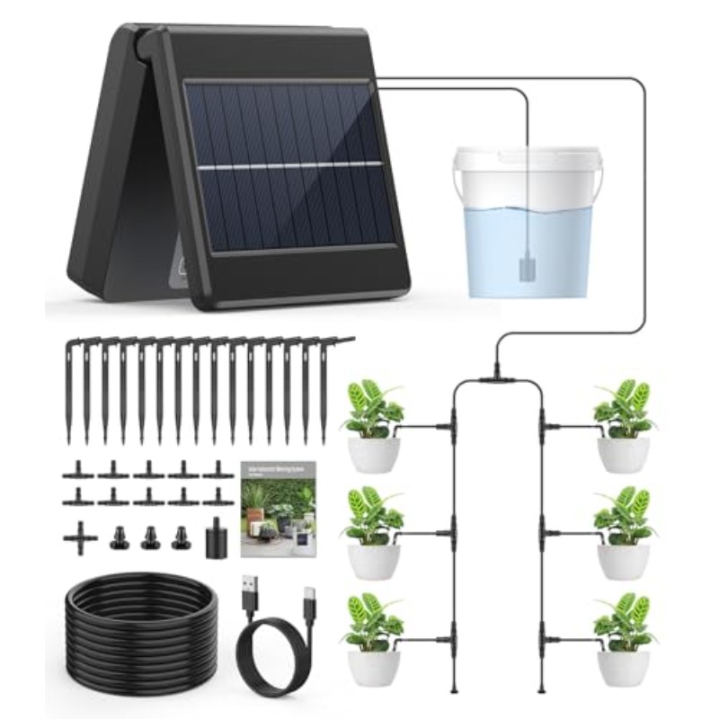 Garden Watering System Solar-powered Automatic Irrigation System For 30 Potted Plants Solar Irrigation System For Garden