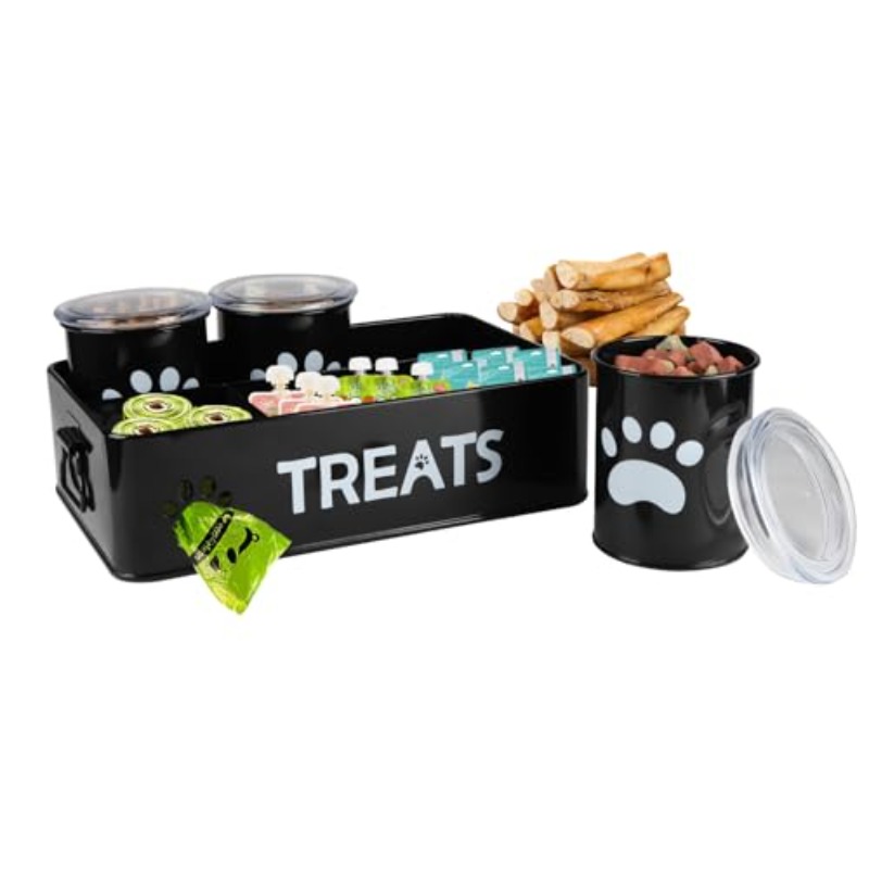 dog biscuit container wooden dog biscuit container, reusable cat