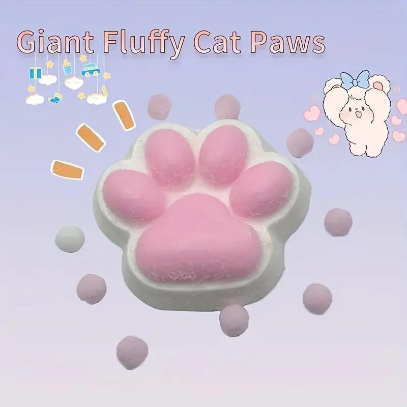 3pcs. Cat paw squeezing toys, Kawaii cat paw soft toolkit, cute soft stress relief soft sensory toys, soft and quiet irritability toys, for adults and children to relieve stress