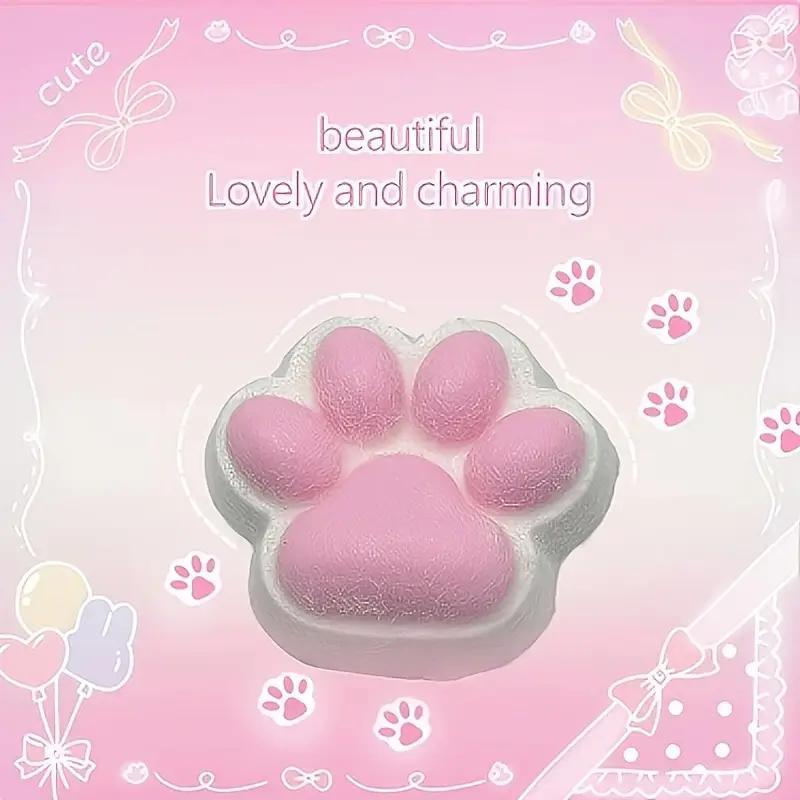 3pcs. Cat paw squeezing toys, Kawaii cat paw soft toolkit, cute soft stress relief soft sensory toys, soft and quiet irritability toys, for adults and children to relieve stress