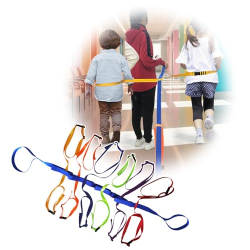 4 Pack Children's Walking Ropes Colorful Walking Rope For Toddlers Outdoor Safety Line With 12 Handles For Preschool Daycare School Up To 12 Children 2 Teachers I3410287710