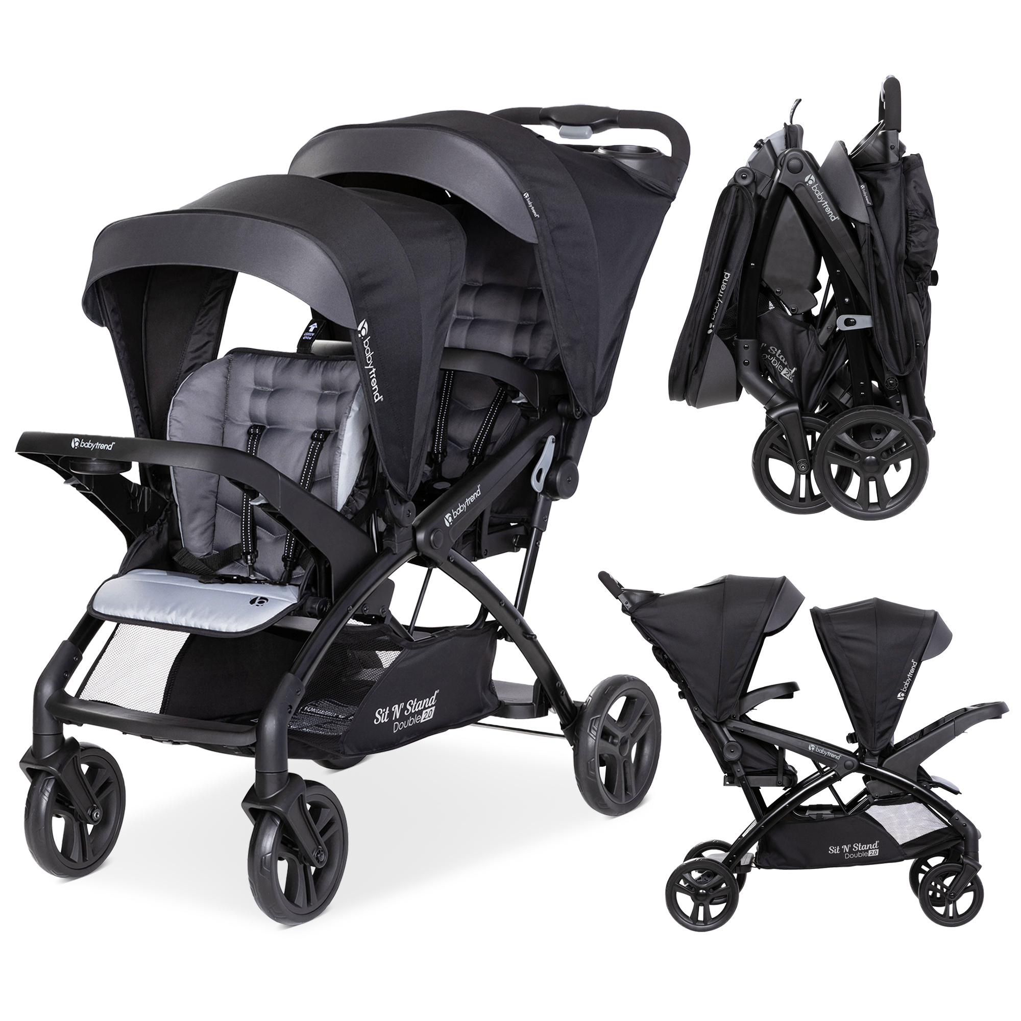 sit n stand double stroller travel system babies Temu - Main Image