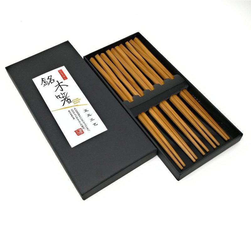 TEMU 10 (5 Pairs) Elegant Twist Bamboo Chopsticks