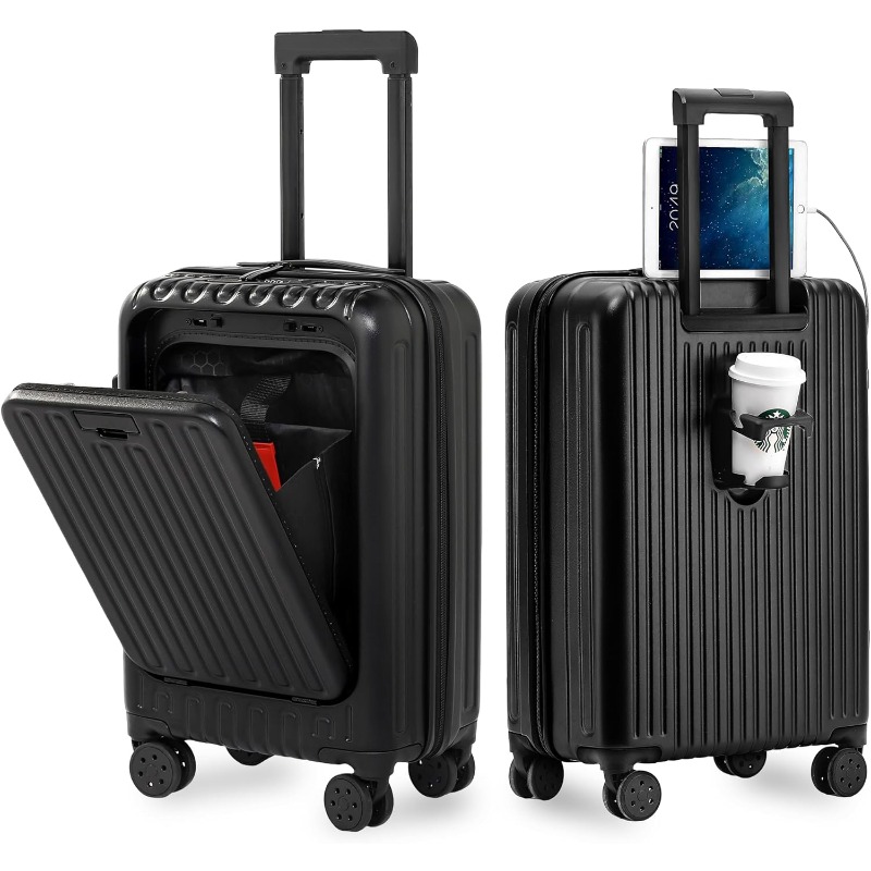 Stackable Luggage 5-Piece Luggage Set 22x14x9 Airline Approved