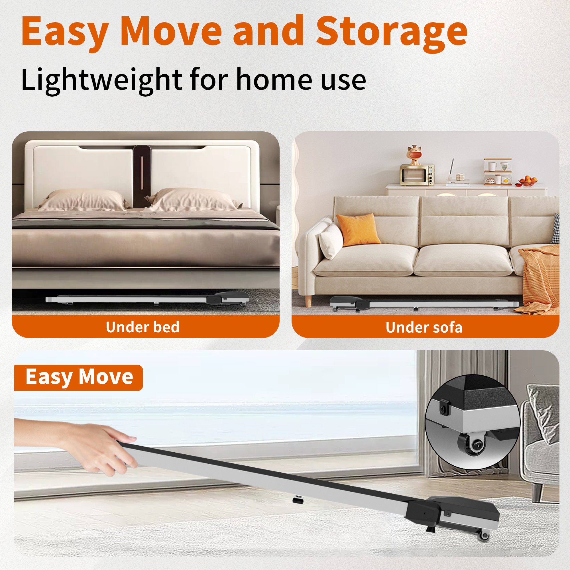 Treadmills, Treadmill Under Desk Walking Pad,2 in 1 Folding Treadmill for Home/Office with Remote Control and APP，Large Screen