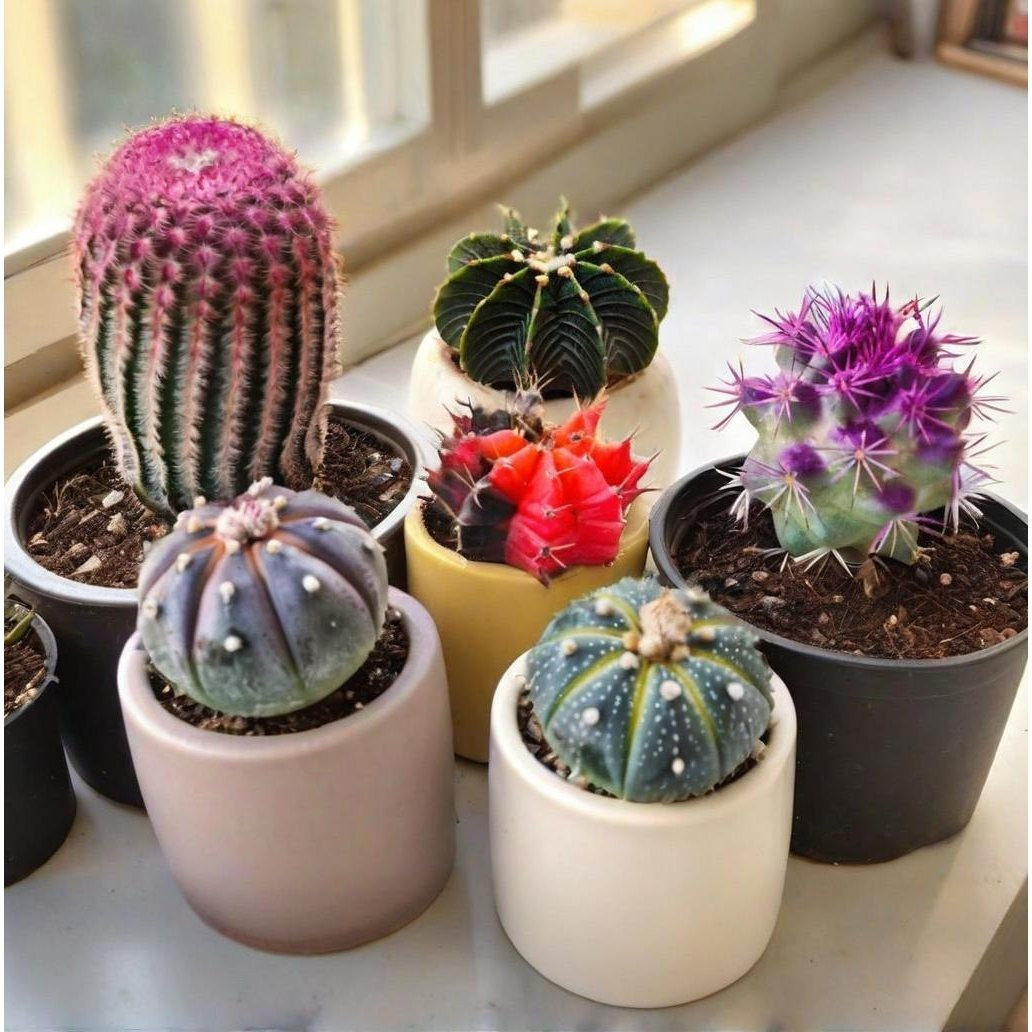 100pcs Mixed Rare Succulent Seeds - Multi-Color Variety For Indoor/Outdoor Planting