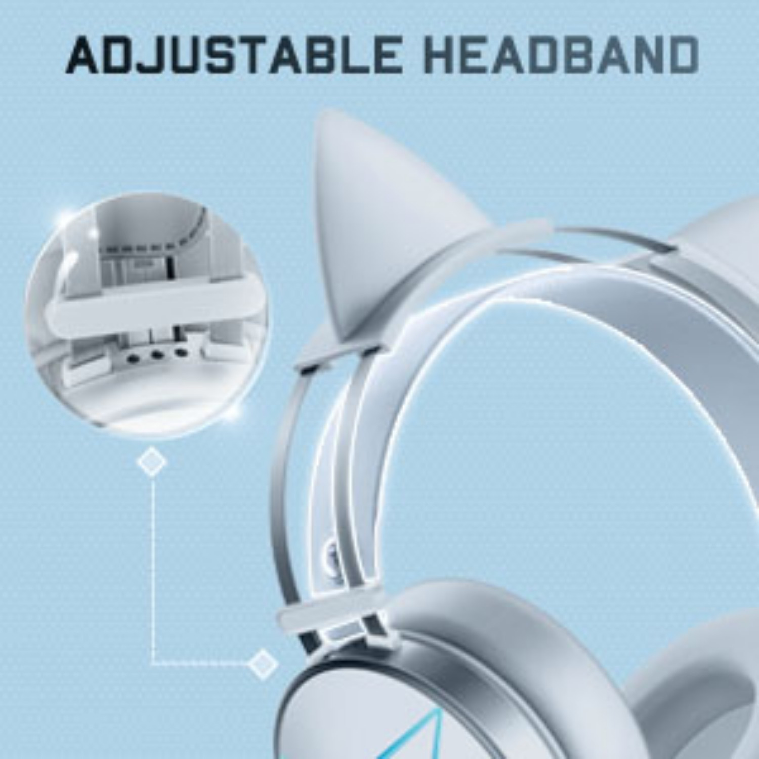 gaming headset microphone glowing aurora rgb gaming headset Temu